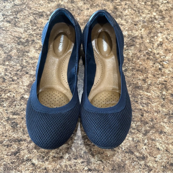 Lands End Navy Ballet Flats Size 9.5 - Picture 2 of 5